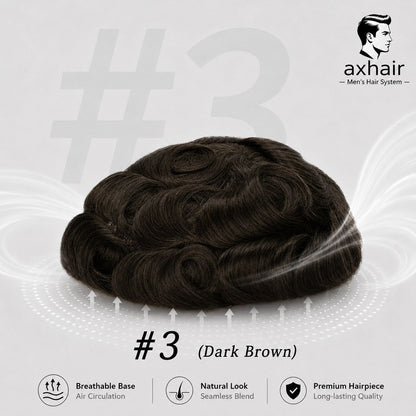 Full Germany LaceA durable, stable, and natural-looking lace base with a 120%–130% high-density hair option for a fuller hairstyle