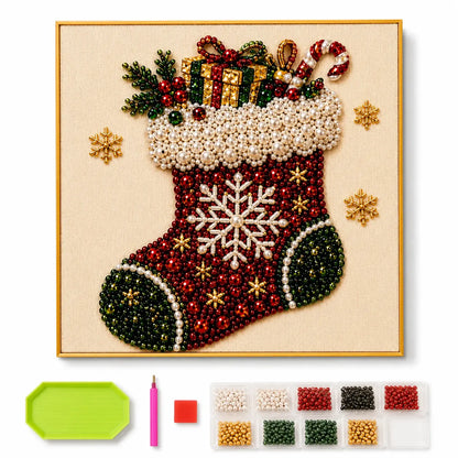 【10*10inch】DIY Diamond Painting Kit with Special-Shaped Beads, Christmas & Halloween Art Craft, Sparkling Holiday Canvas Decoration, Relaxing Handmade Gift for Adults and Beginners