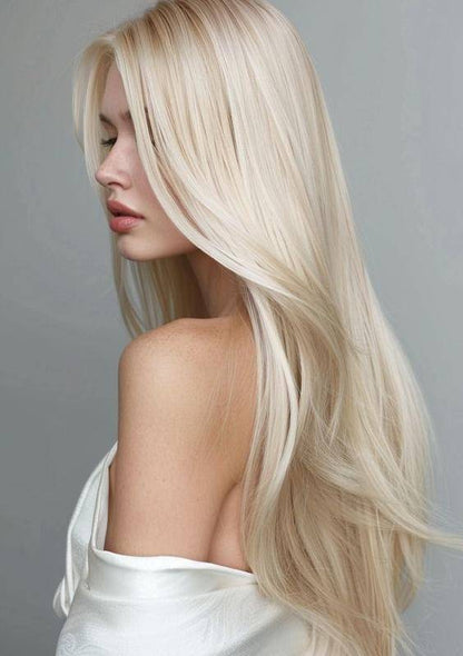 Natural Human Hair Topper - Silk Top Base Hair Topper - Straight Hair Natural and Seemless