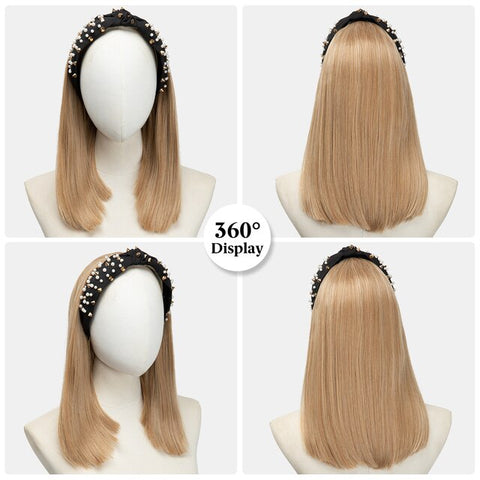 Short Straight Headband Wigs