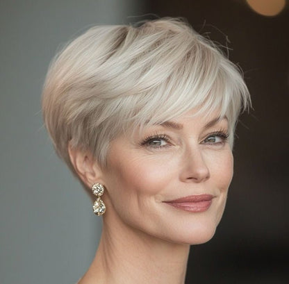 2025 Hot Sale Breathable&Natural Short Hair Topper For Women With Thinning Hair