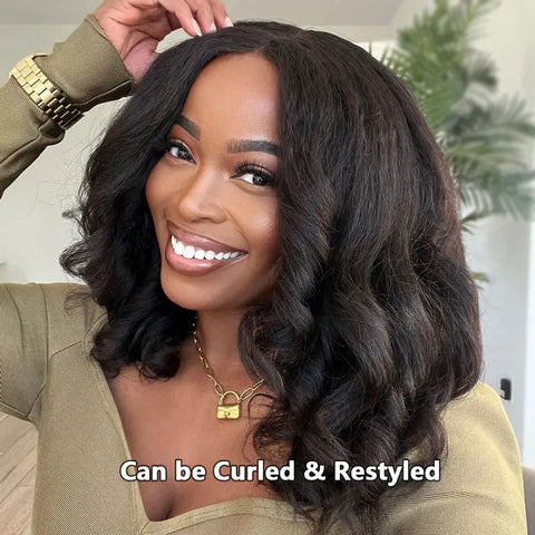 Flash Sale Yaki Straight 6x4.5/4x4/13x6 HD Transparent Pre-Cut Lace Frontal Human Hair Wig Affordable Natural Look Wigs