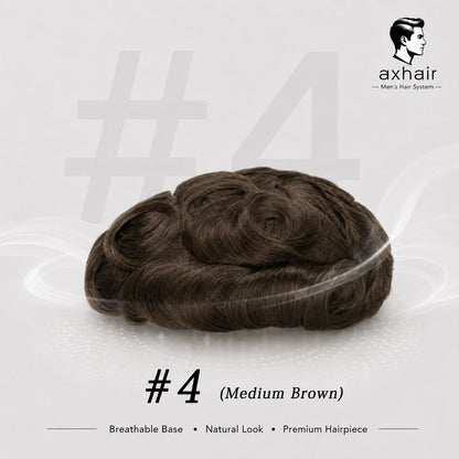 Q4 Breathable Hybrid Hair System – French Lace with 0.08mm Skin Perimeter