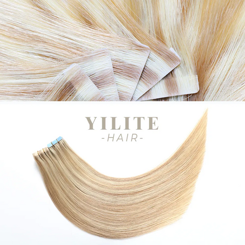 Seamless Injected Hand-Tied Invisible Tape In Hair Extension 20Pcs Virgin Human Hair (P18/613)