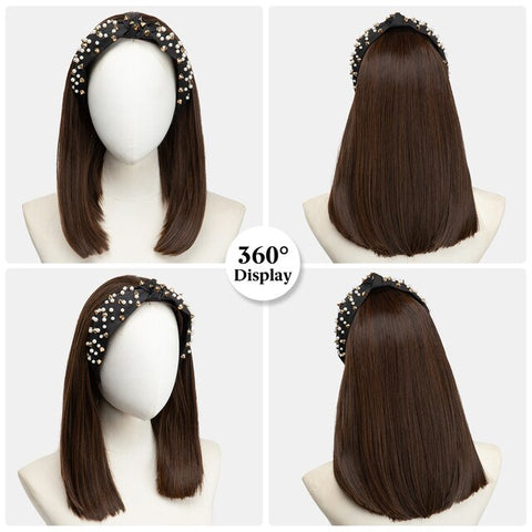 Short Straight Headband Wigs