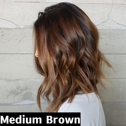 Christmas Duty-Free Gem: Premium Women’s Human Hair Toppers – Instant Fuller Hair, Universal Head Compatibility