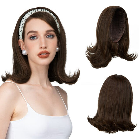 Short Half Wig Headband