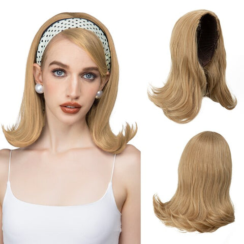 Short Half Wig Headband