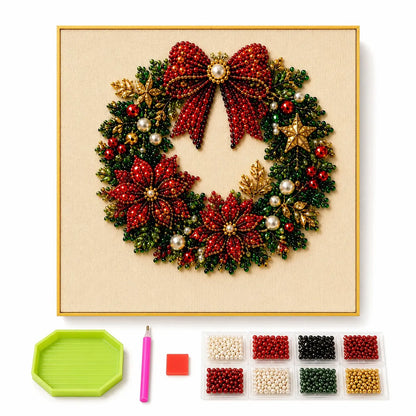 【10*10inch】DIY Diamond Painting Kit with Special-Shaped Beads, Christmas & Halloween Art Craft, Sparkling Holiday Canvas Decoration, Relaxing Handmade Gift for Adults and Beginners