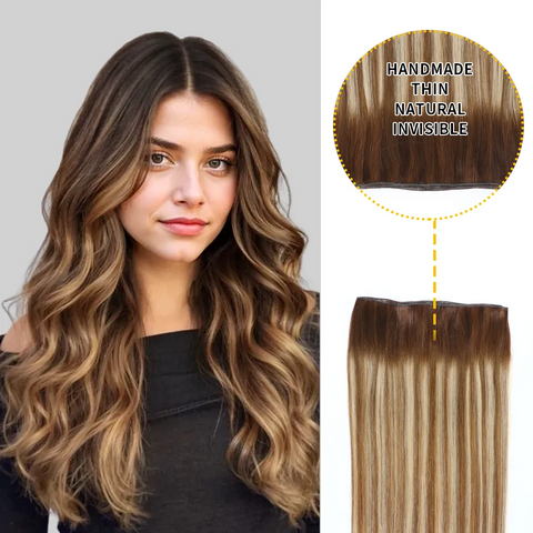 Seamless Genius Virgin Human Hair Weft 2Pcs (#P6/613/T4）