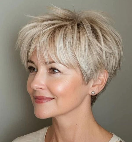 2025 Hot Sale Breathable&Natural Short Hair Topper For Women With Thinning Hair