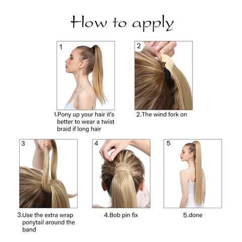 Wrap Around Straight Ponytail