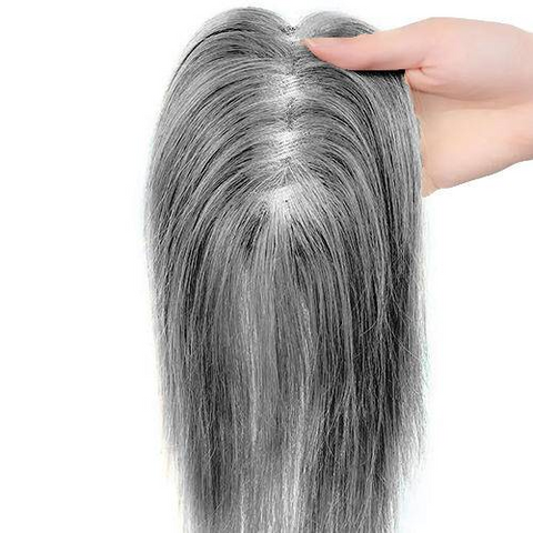 Best Breathable Real Hair Topper for Women Crown Topper No Bangs