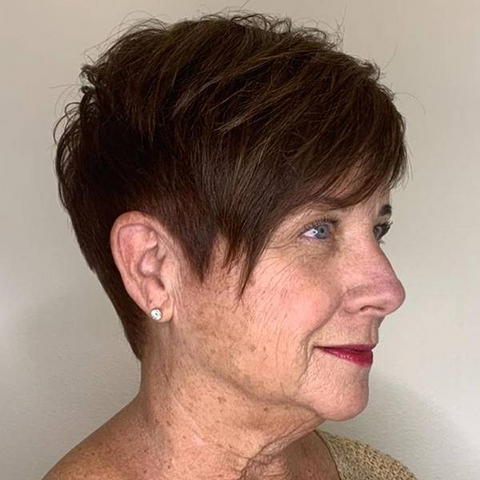 4"-6" Short hair topper to add volume, cover regrowth or thin hair patches