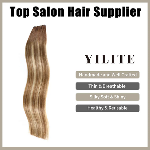 Seamless Genius Virgin Human Hair Weft 2Pcs (#P6/613/T4）