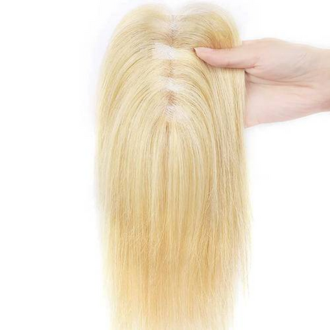 Best Breathable Real Hair Topper for Women Crown Topper No Bangs