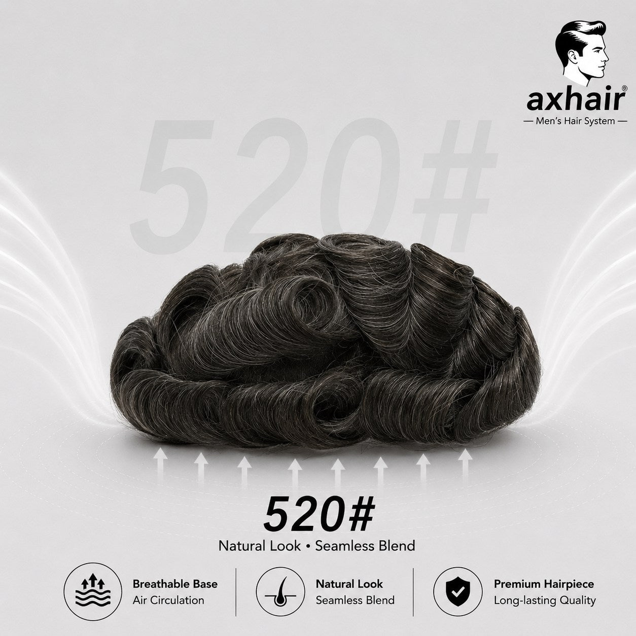 Full Swiss Lace: Hair System for Bald Men  Full Swiss Lace Base | Best for Active Lifestyle
