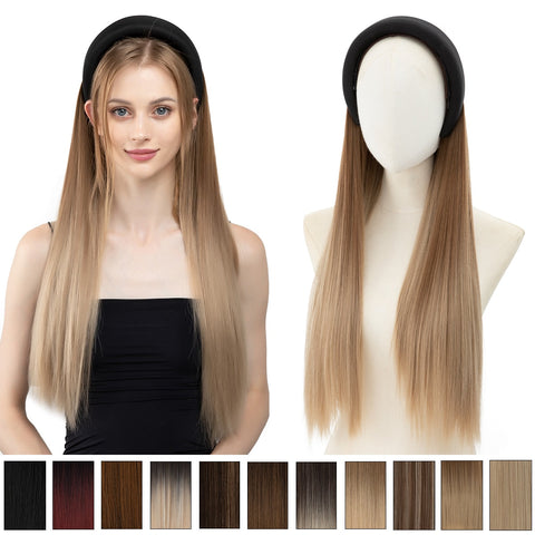 Headband Wig Natural Long Straight Hair Wig