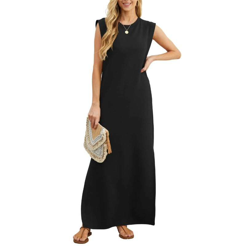 WOMEN'S CASUAL LOOSE SPLIT WRINKLE-FREE MAXI DRESS (BUY 2 FREE SHIPPING)