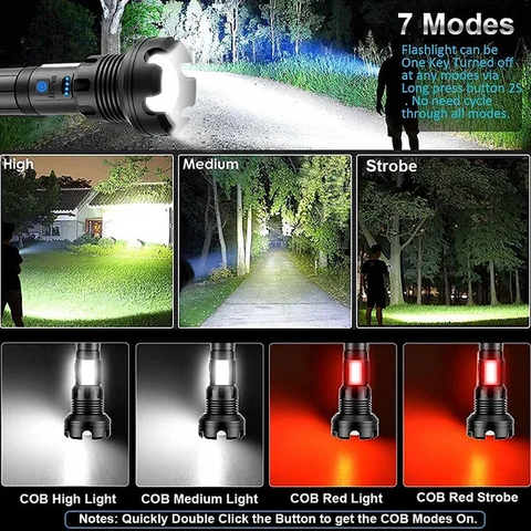 🎉 Hot sale💕LED Rechargeable Tactical Laser Flashlight（pay with PayPal saving 49%）