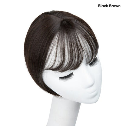 Clip in Hair With Bangs Overhead Natural Invisible Replaceme
