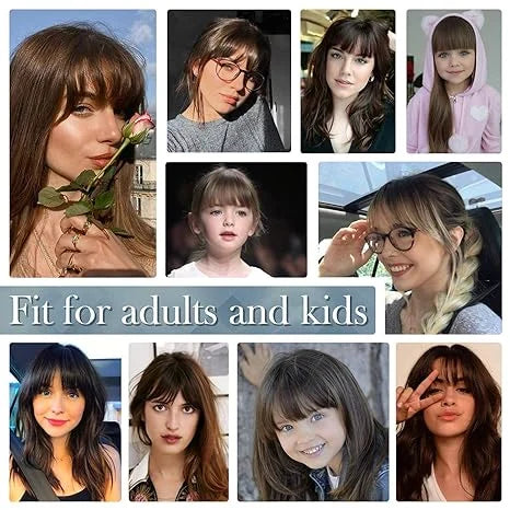 🎀Clip in Bangs (High temperature filament) ---Buy 2 Get 1 Free