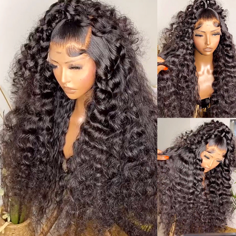 Glueless Loose Wave Wigs Virgin Human Hair 4*4/13*4 Transparent HD Lace Front Wig Pre Plucked Hairline