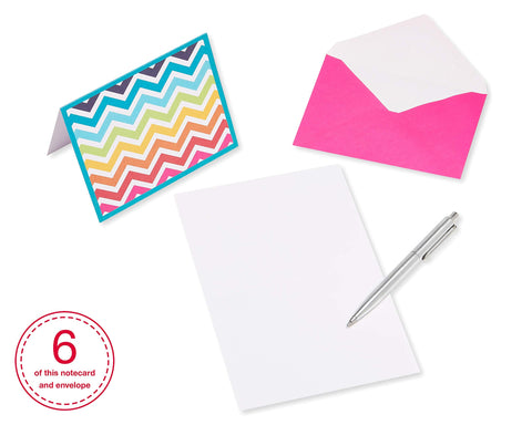 American Greetings Blank Cards Assortment with Envelopes, Bright Patterns (30-Count)