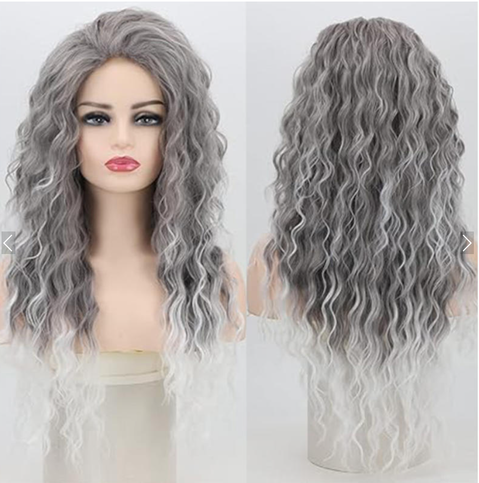 【Hot Sale】Curly Hair Topper with 4 Clips for Thinning Hair