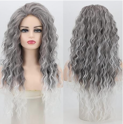 【Hot Sale】Curly Hair Topper with 4 Clips for Thinning Hair
